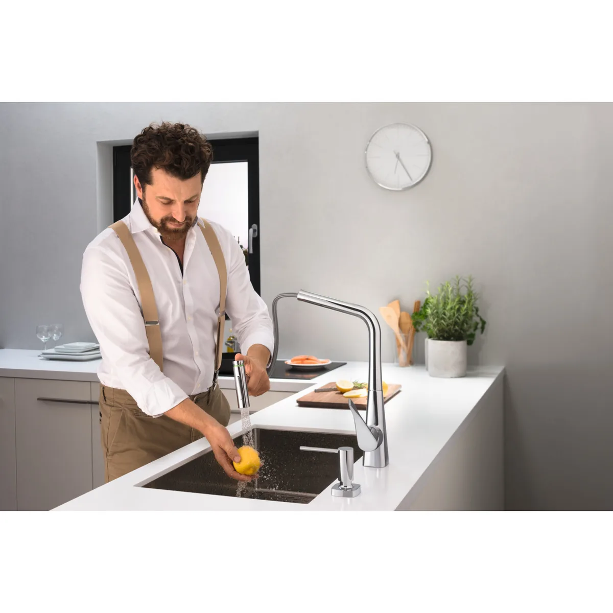 Дозатор для жидкого милу A71, Хром, Hansgrohe