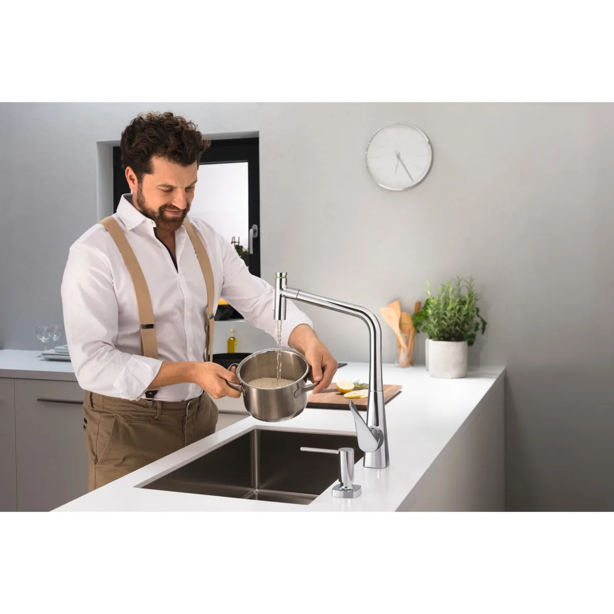 Дозатор для жидкого милу A71, Хром, Hansgrohe