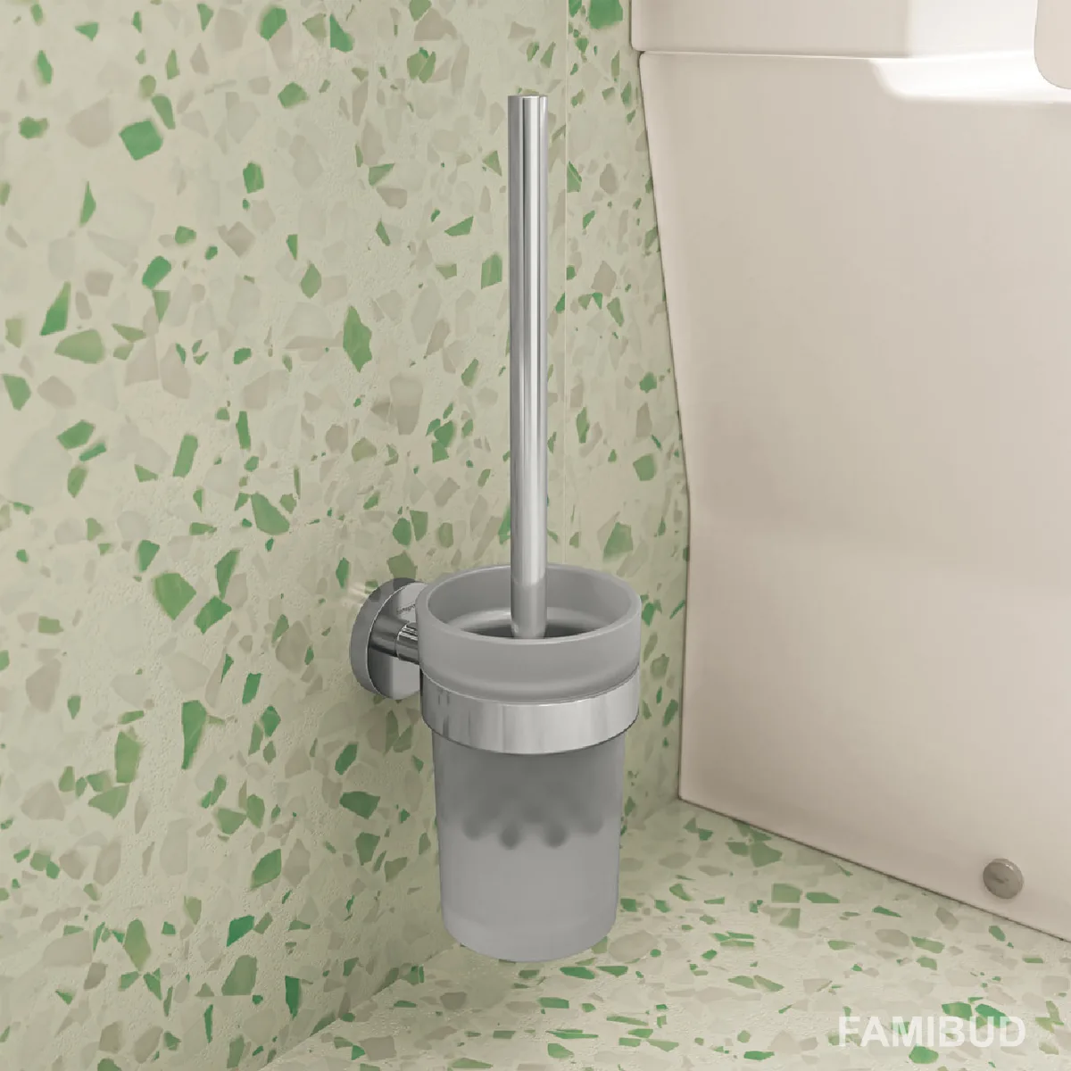Logis Туалетна щітка з тумблером, Хром, Hansgrohe