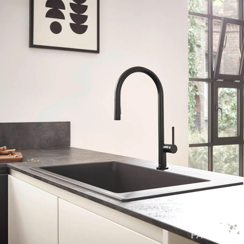 Кухонна мийка кам'яна 43313170, Чорний, Hansgrohe
