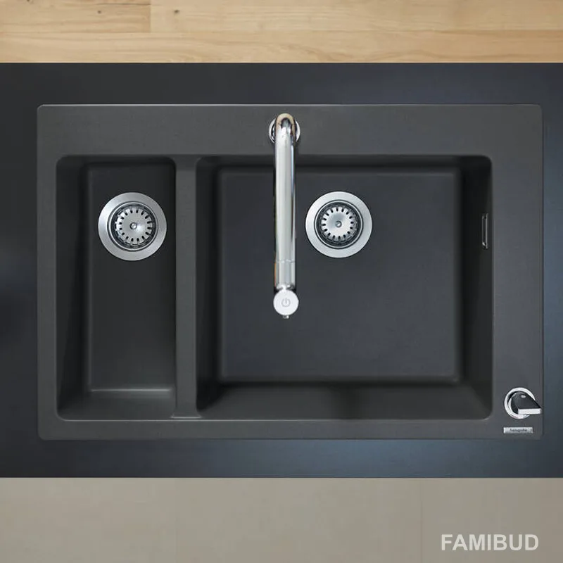 Кухонна мийка кам'яна 43315170, Чорний, Hansgrohe