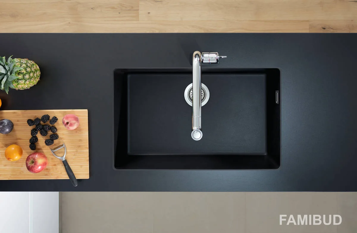 Кухонна мийка кам'яна 43432170, Чорний, Hansgrohe