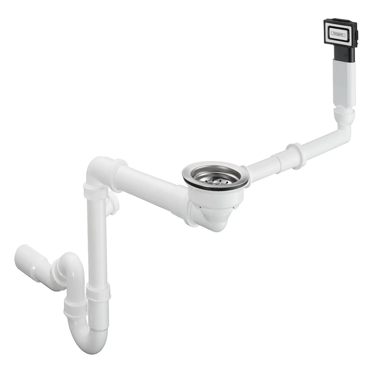 D16-10 Сифон для гранітної кухонної мийки, Хром, Hansgrohe