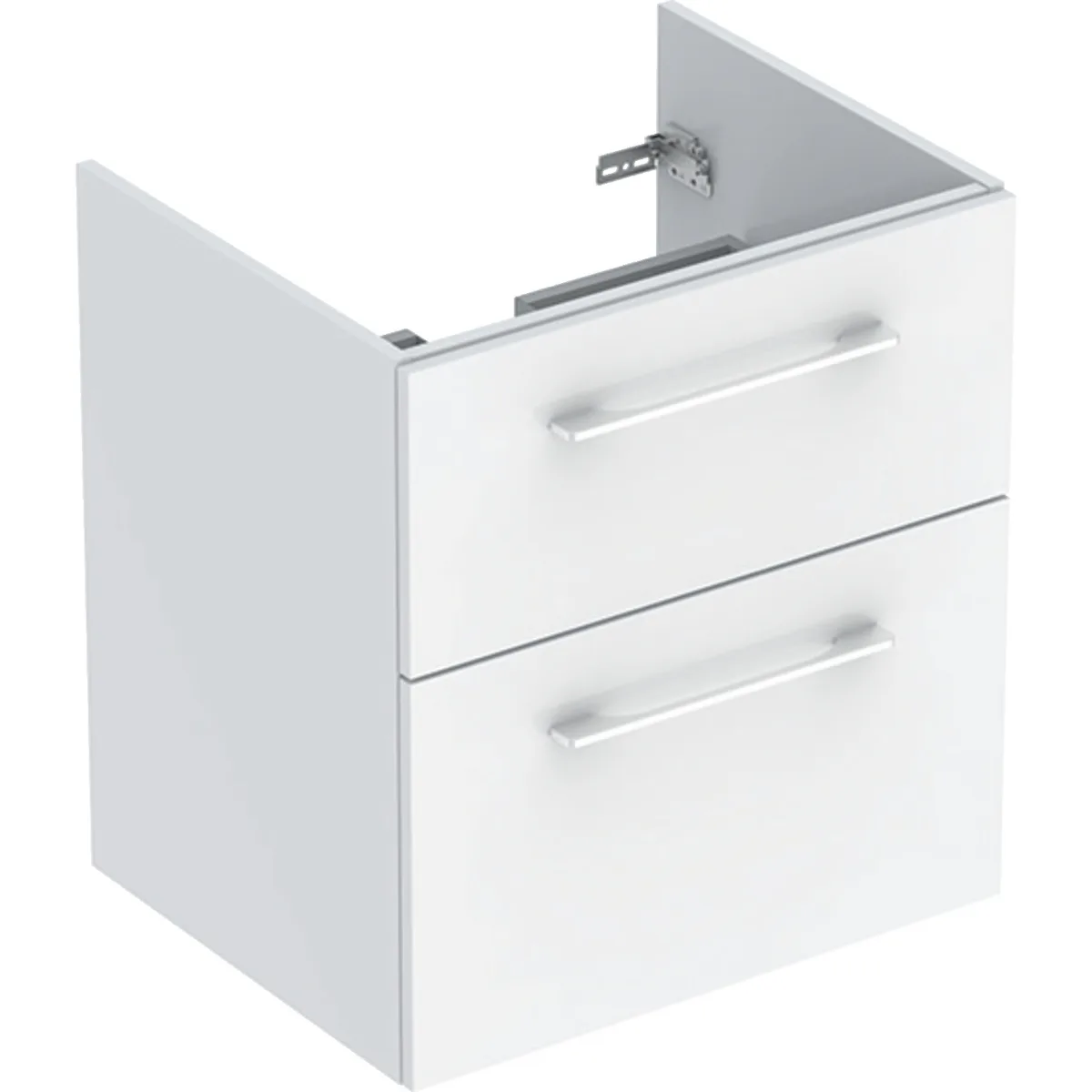 Selnova Square шафка для умивальника slim rim 60 см з двома шухлядами, 58,8×63,5×50,2 см, Білий, Geberit