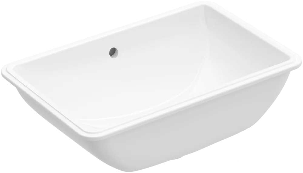Lunea умивальник що вбудовується з переливом без отв, 54,5×34 см, Villeroy & Boch