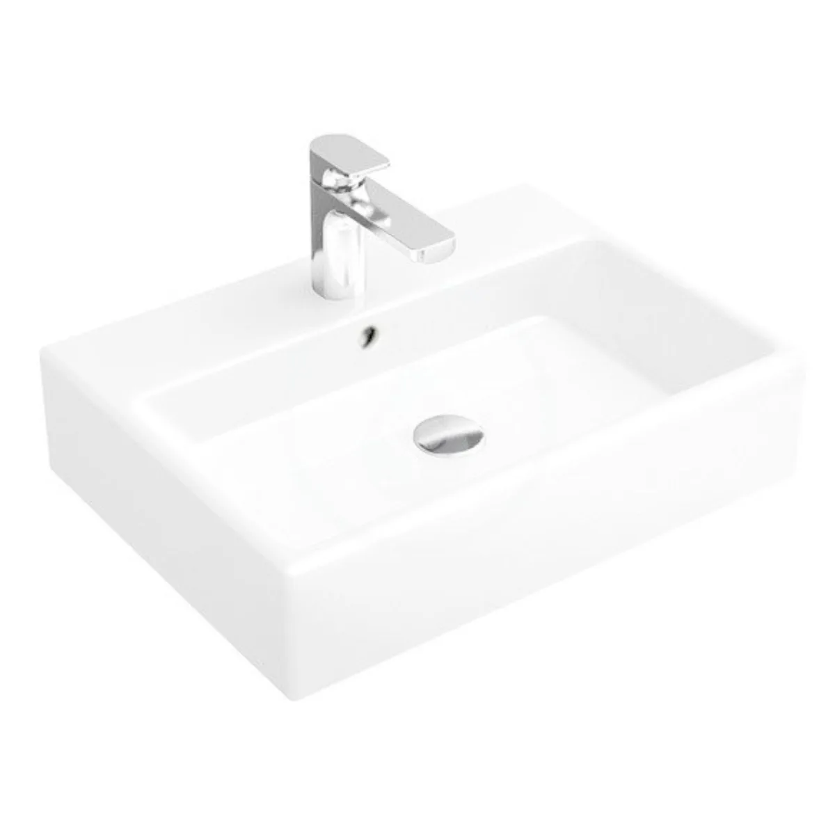 Memento умивальник меблевий з отв з переливом Star White CeramicPlus, 60×42 см, Villeroy & Boch