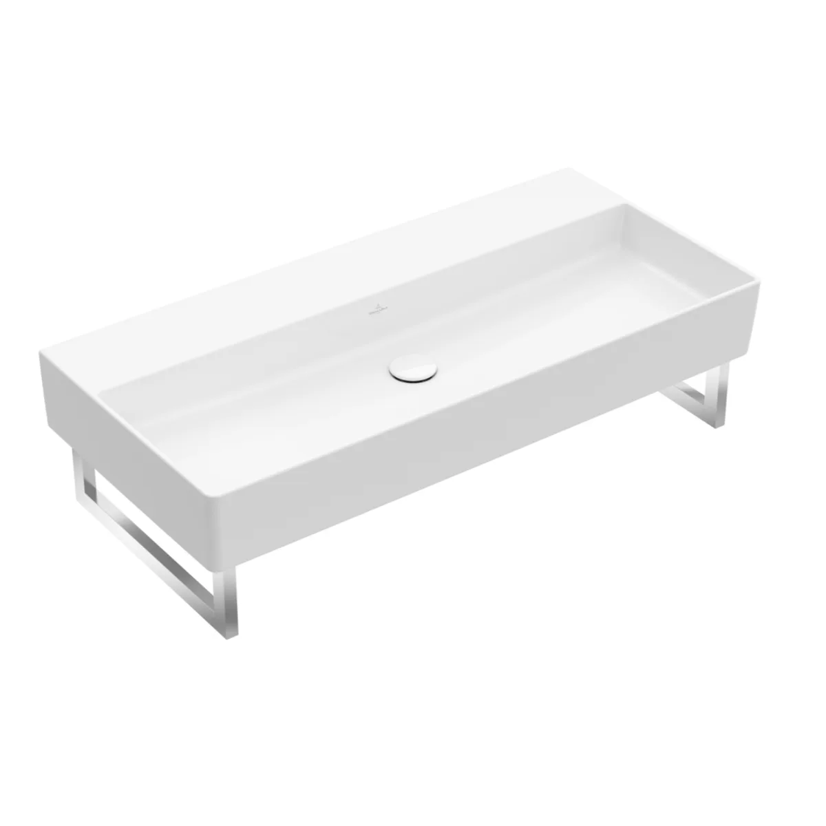 Memento умивальник без отв без переливу White Alpin, 100×47,50 см, Villeroy & Boch