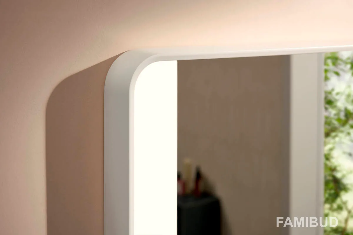 Xarita Lite Q дзеркало з вертикальним LED підсвічуванням, 100×70 см, Hansgrohe