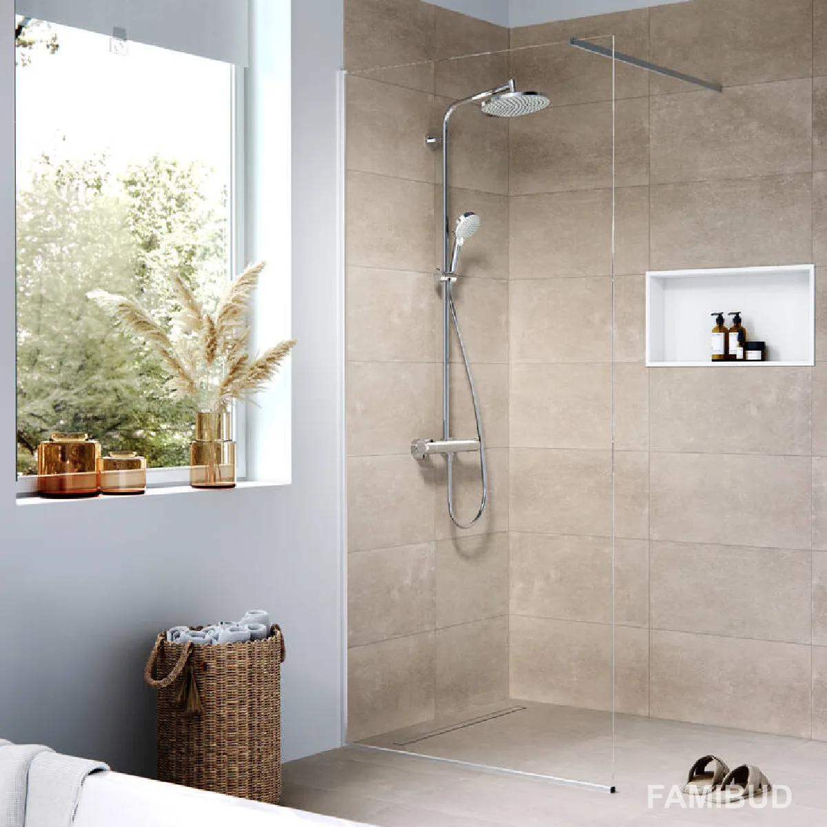 Raindrain Compact монтажний комплект для плоскої установки під плитку