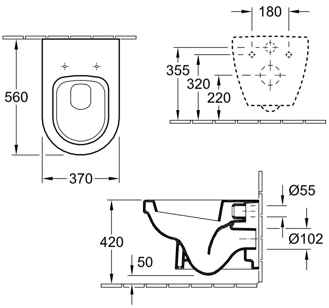 Architectura Унітаз підвесний, Villeroy & Boch