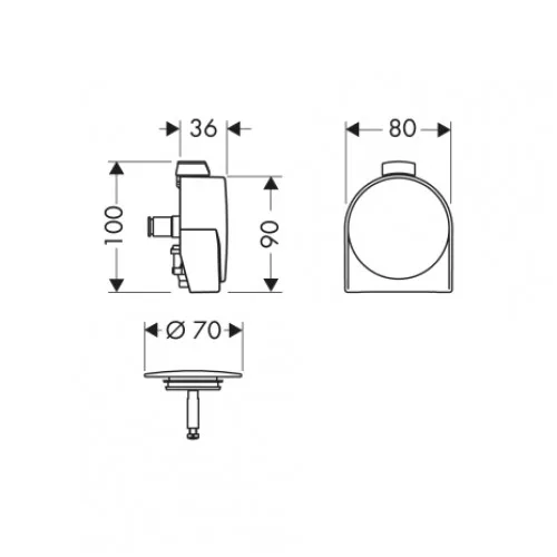 Exafill S зовнішня частина, Hansgrohe