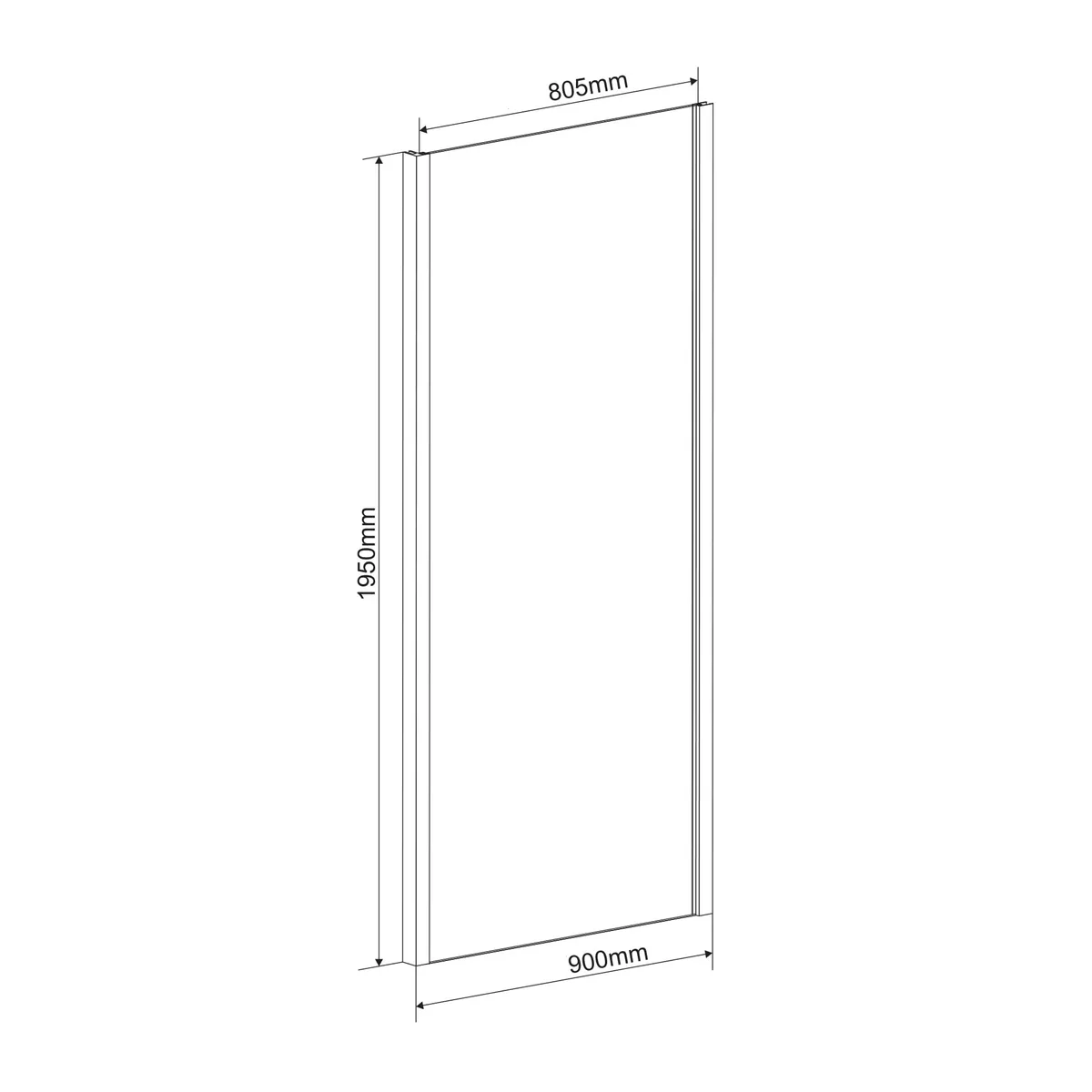 Бічна стінка для комплектації з дверима bifold 599