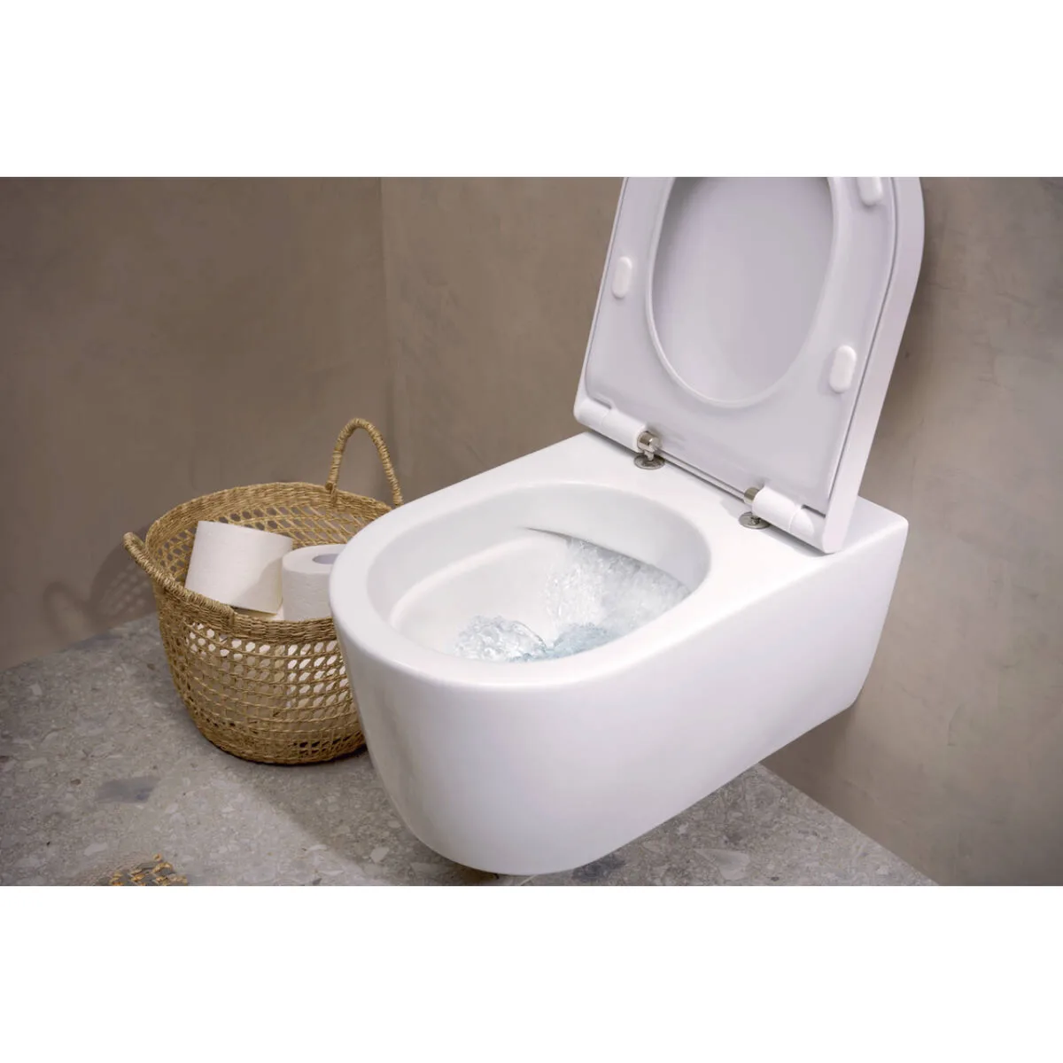 ELU Pura S унітаз підвісний AquaFall Flush в комплекте з сидінням з функцією SoftClose and QuickRelease, 54×36,6 см, Hansgrohe