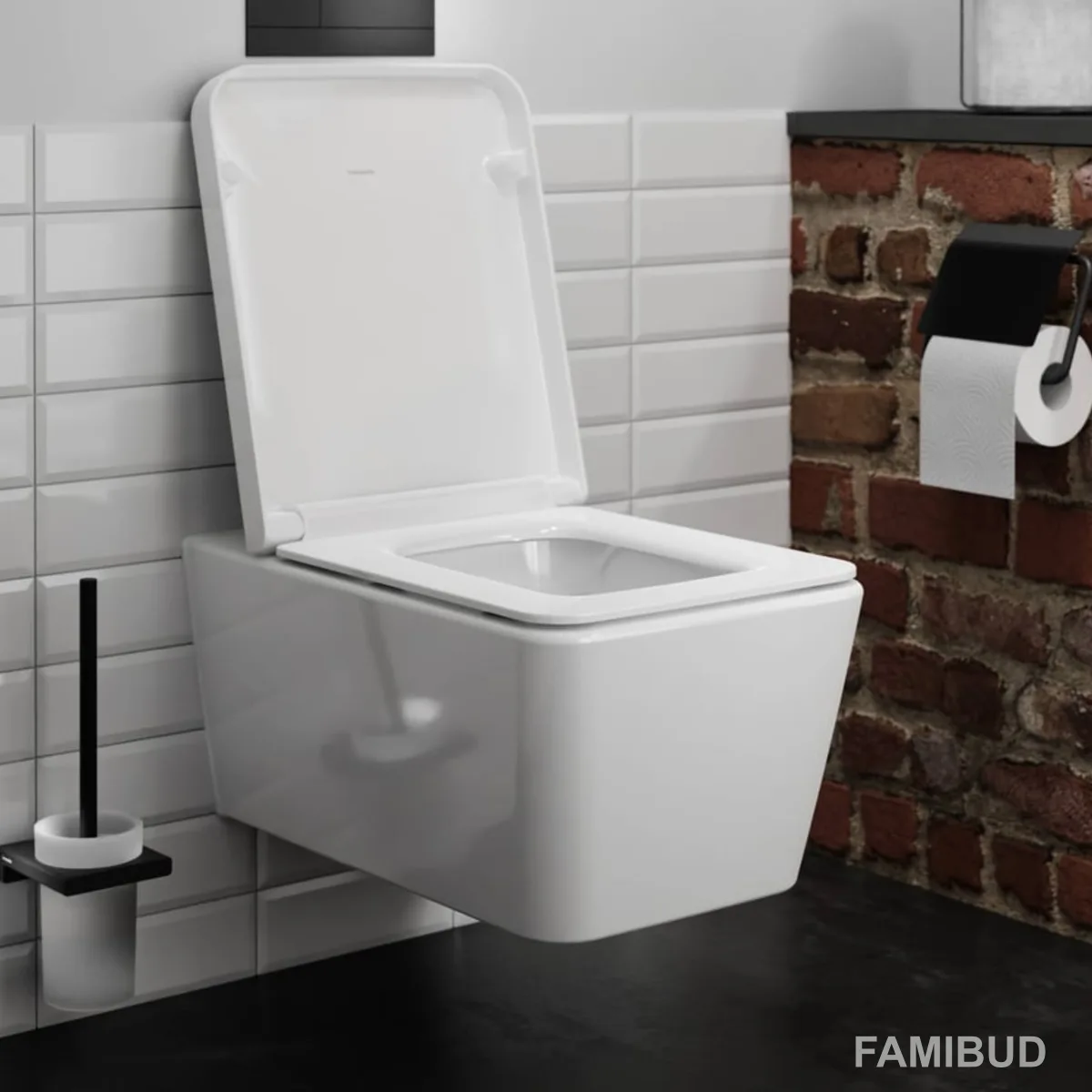 ELU Pura Q унітаз підвісний AquaFall Flush в комплекте з сидінням з функцією SoftClose and QuickRelease, 54×36,6 см, Hansgrohe