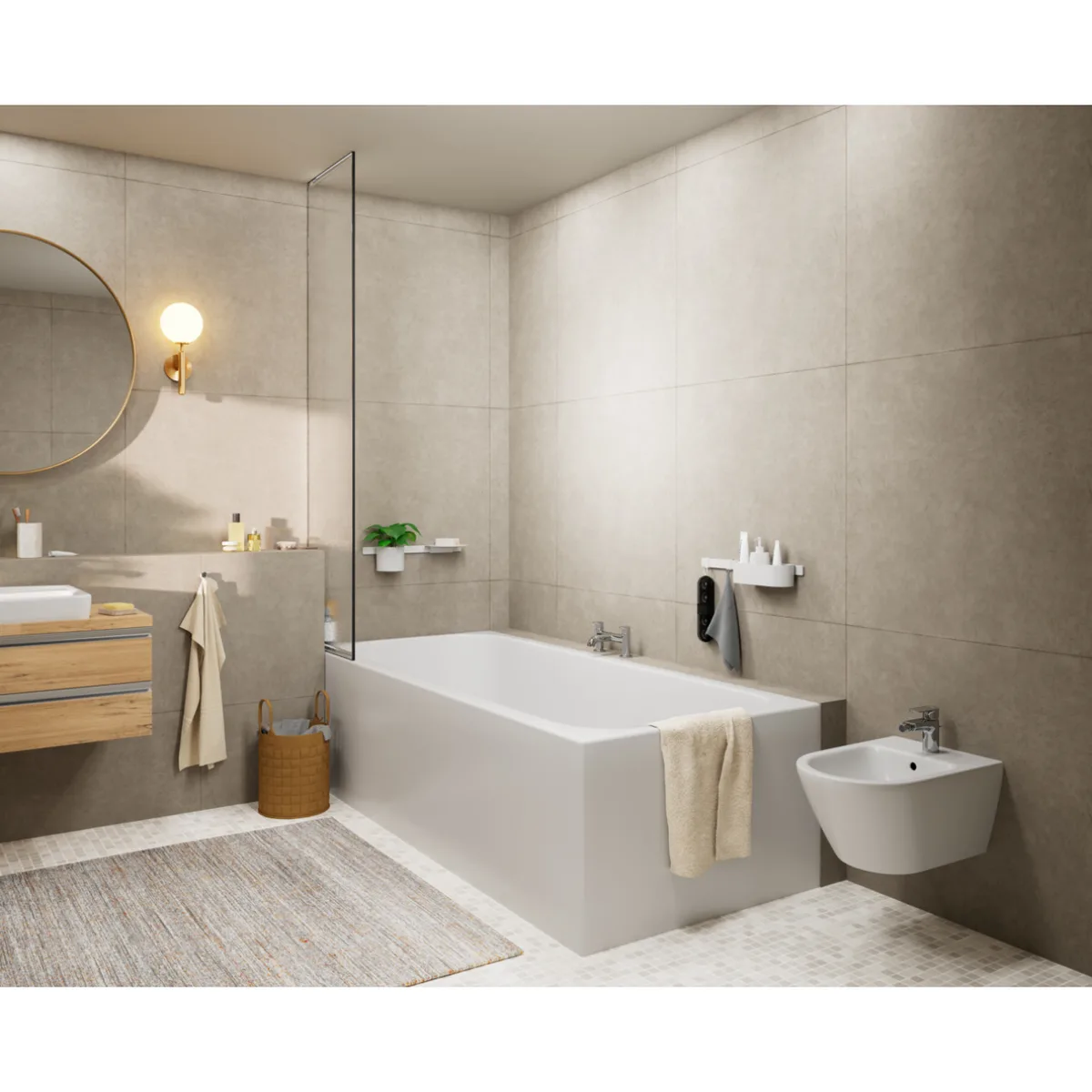 Vernis Blend змішувач для біде, Хром, Hansgrohe