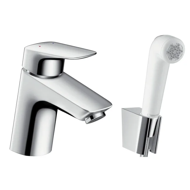 Logis Змішувач для раковини одноважільний з гігієнічним душем, Hansgrohe