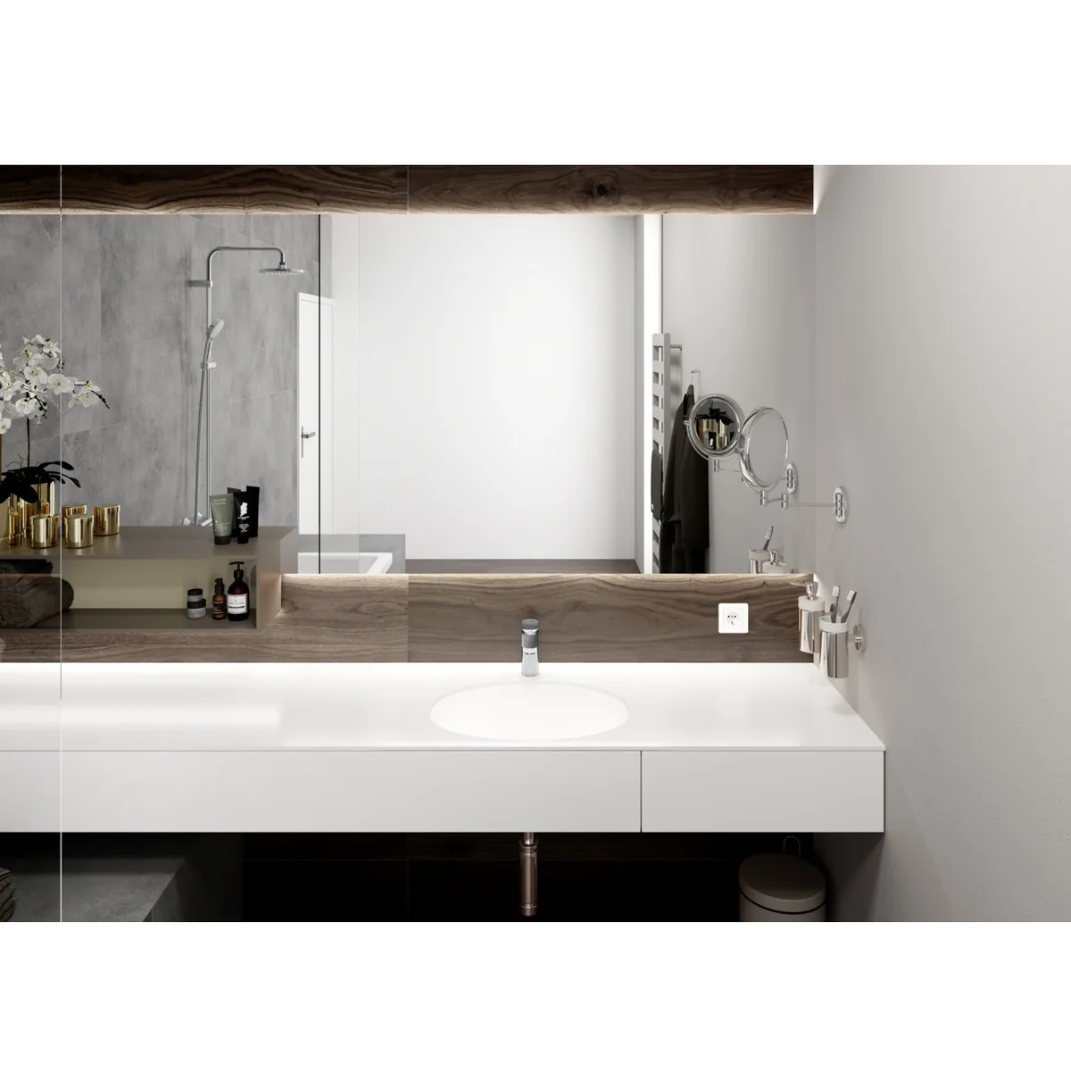 Vernis Blend змішувач для умивальника 100, Хром, Hansgrohe