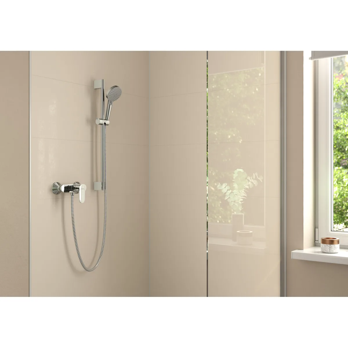 Vernis Blend змішувач для душу одноважільний, Хром, Hansgrohe