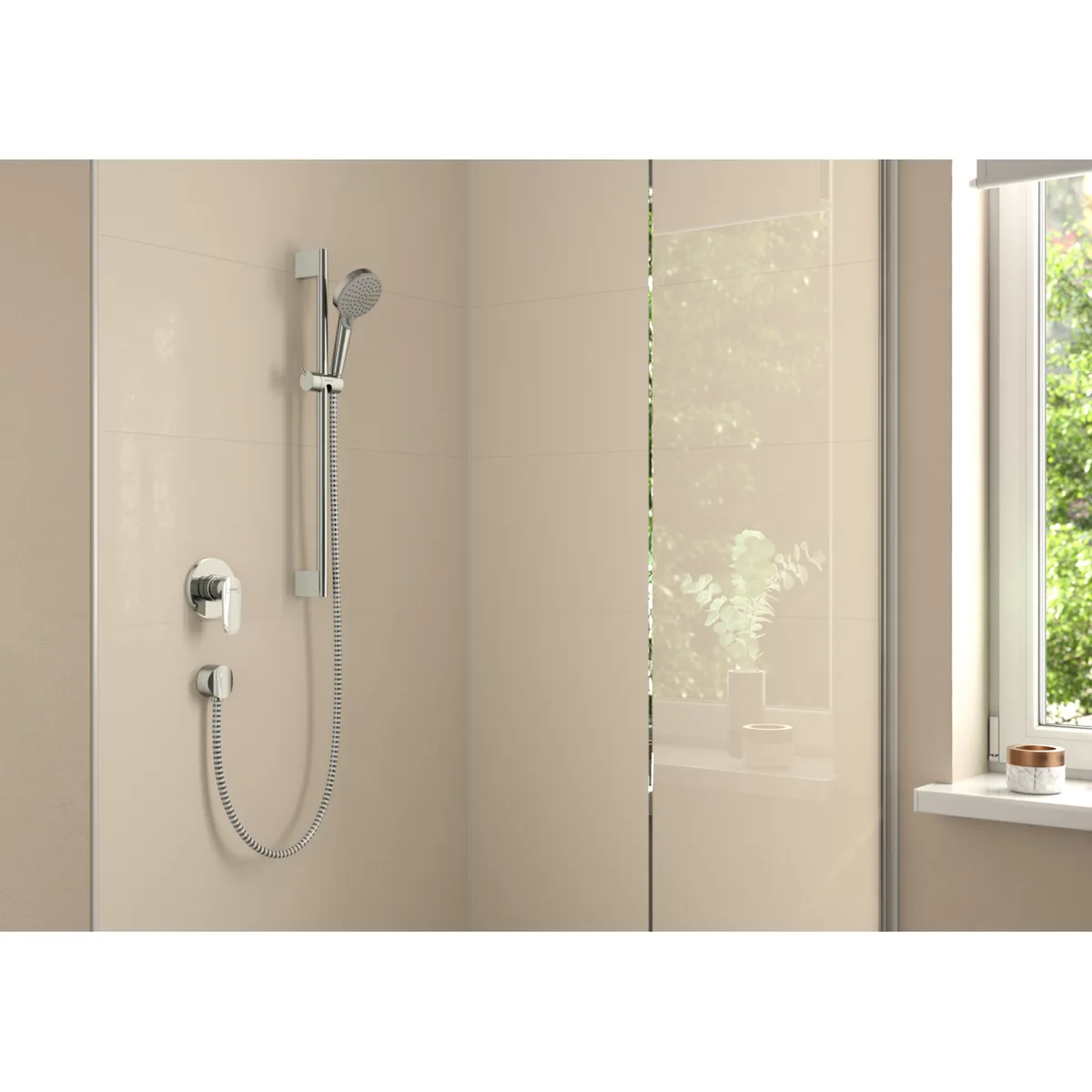 Vernis Blend змішувач для душу одноважільний ПМ, Хром, Hansgrohe