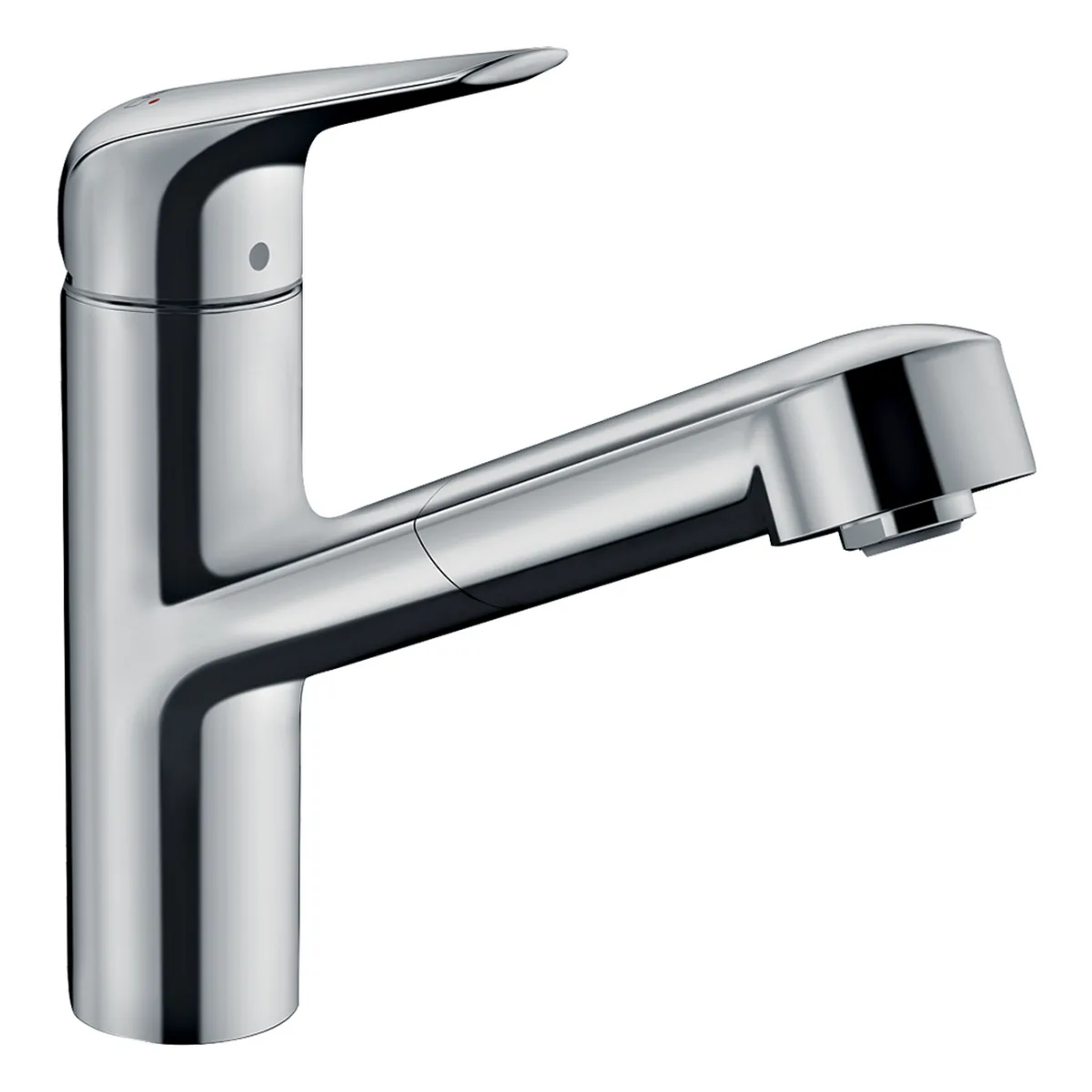 Focus M42 Змішувач для кухні 150 1jet EcoSmart одноважільний з висувним, Хром, Hansgrohe