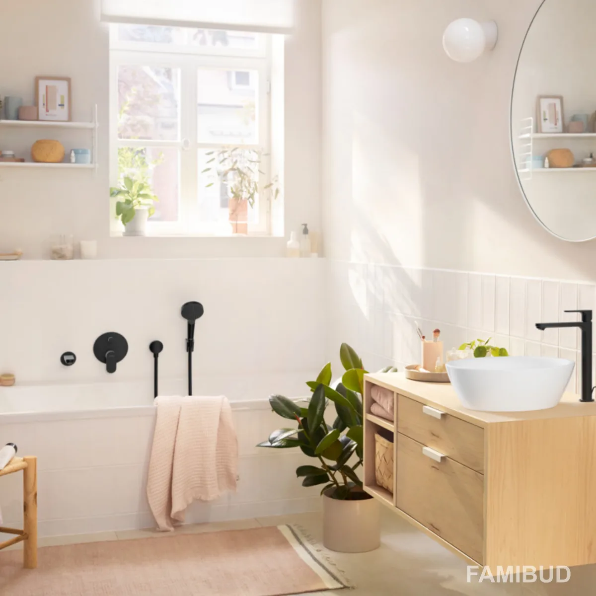 REBRIS S змішувач для душу ПМ, Чорний матовий, Hansgrohe