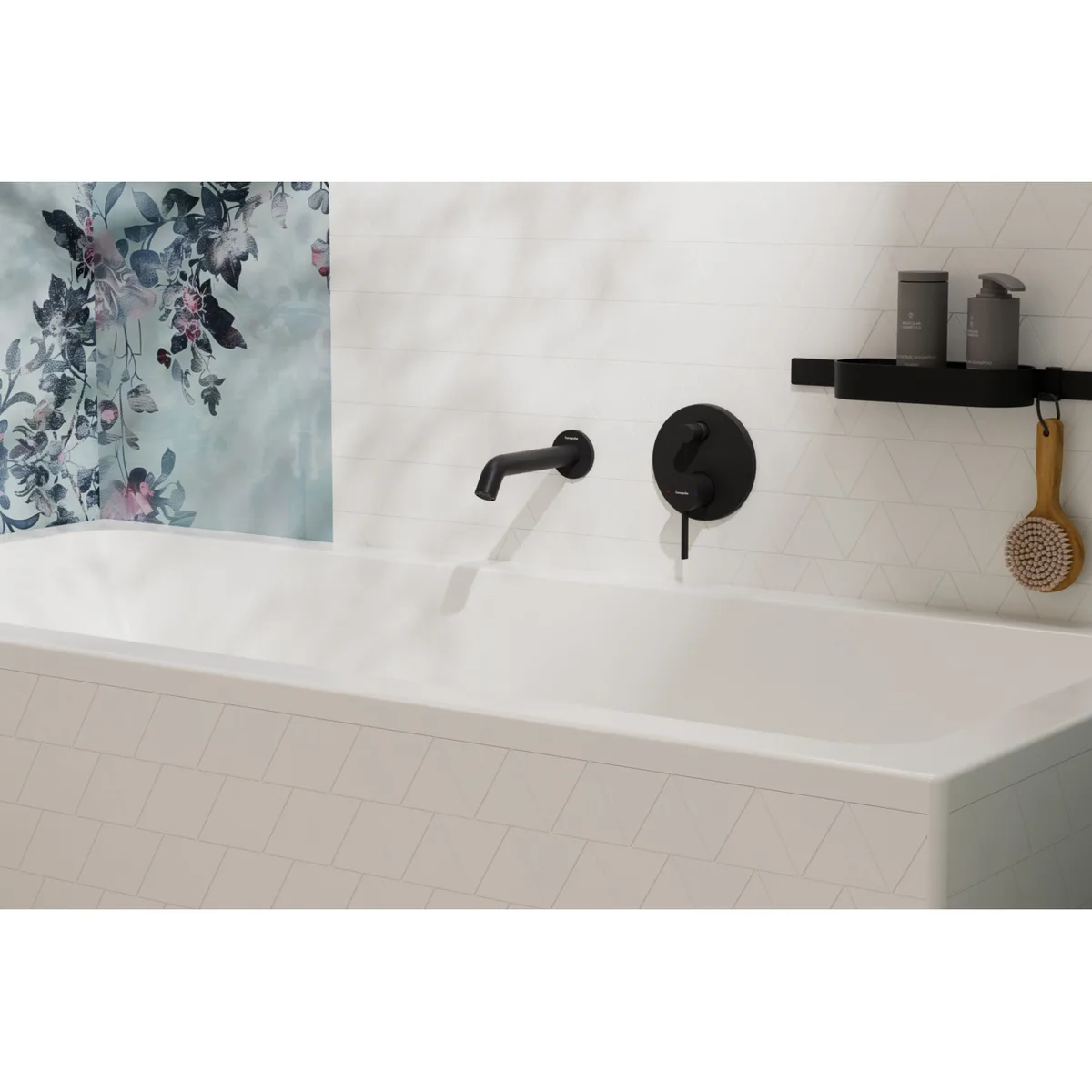 Вилив на ванну Tecturis S, 210 мм, Чорний матовий, Hansgrohe