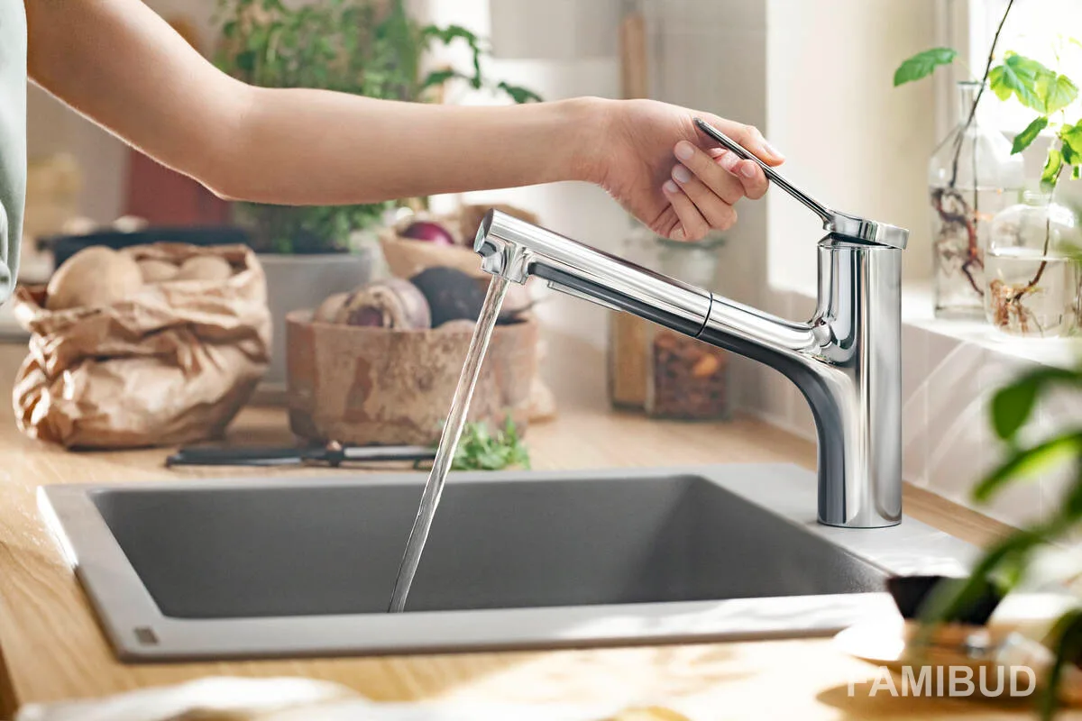 Zesis M33 змішувач для кухні 150 1jet ECO з висувним, Хром, Hansgrohe