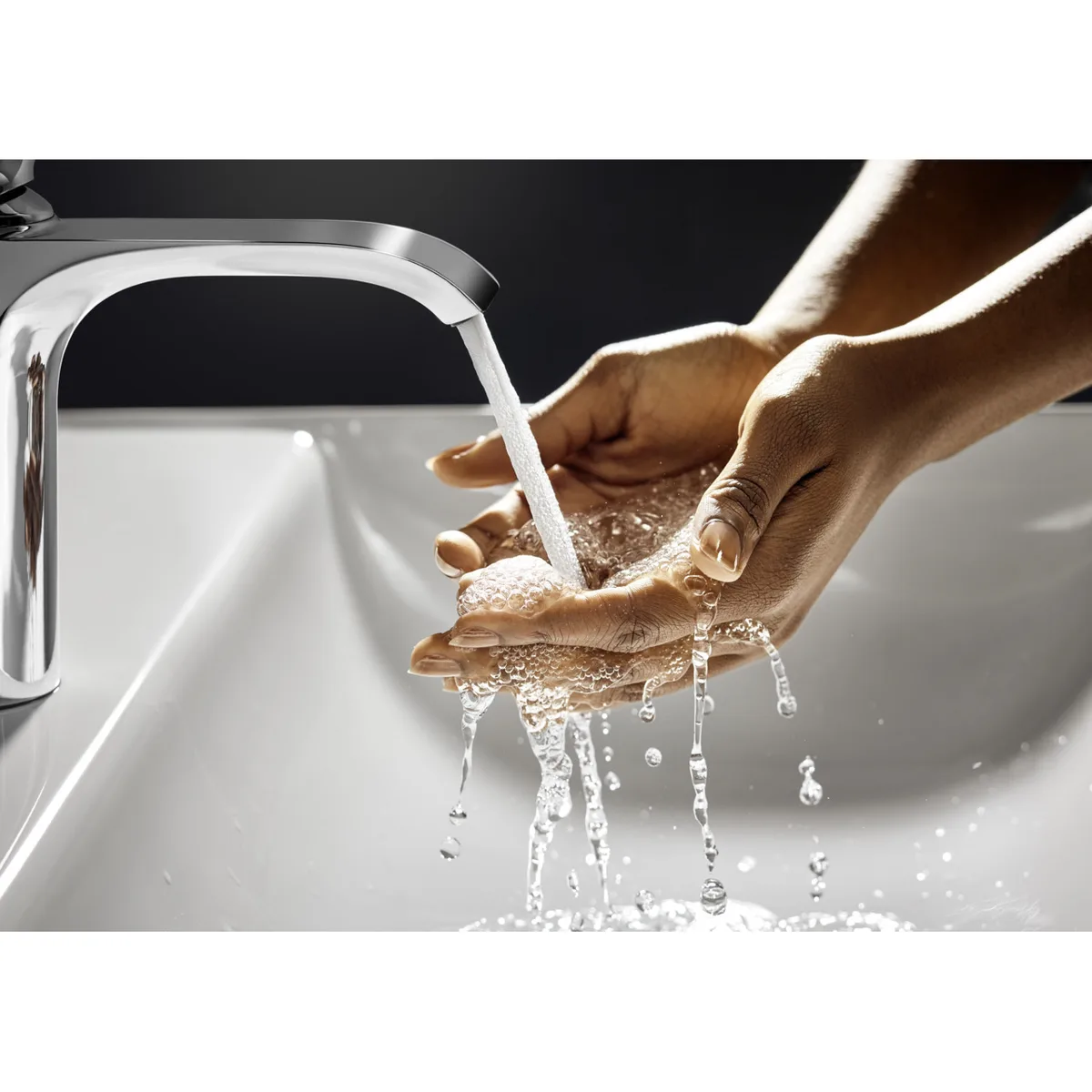 Vivenis змішувач для умивальника 110 зі зливним гарнітуром pop-up, Хром, Hansgrohe