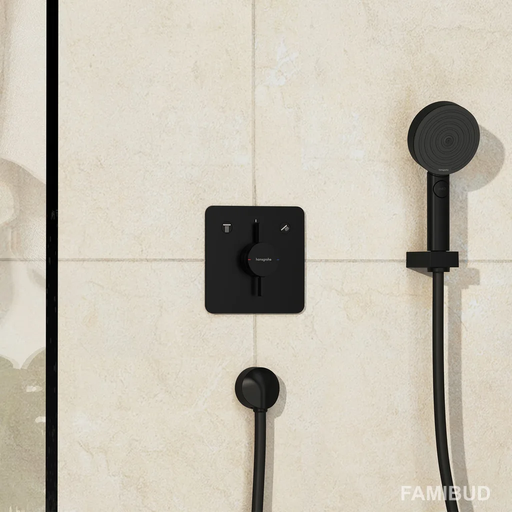 Duo Turn Q змішувач для 2 споживачів ПМ, Чорний матовий, Hansgrohe