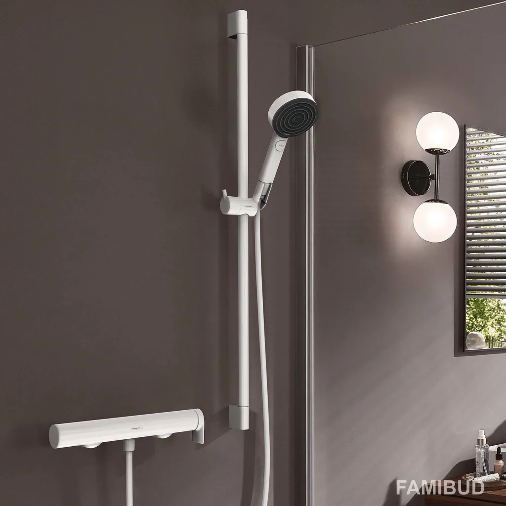 Vivenis змішувач для душу, Білий матовий, Hansgrohe