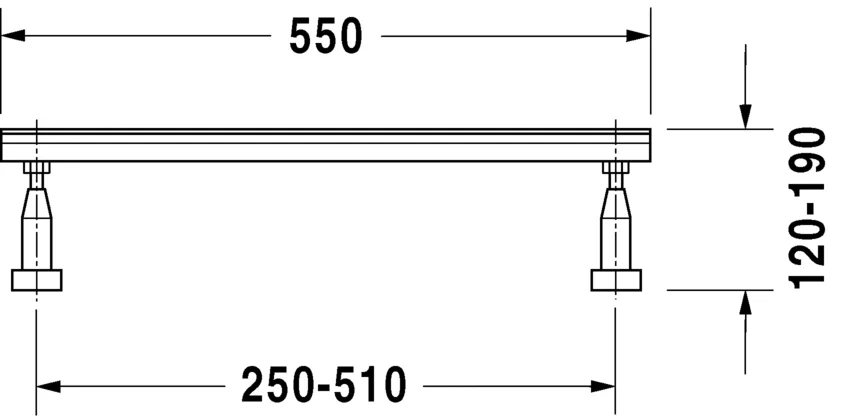 Starck Ніжкі для ванни, Duravit