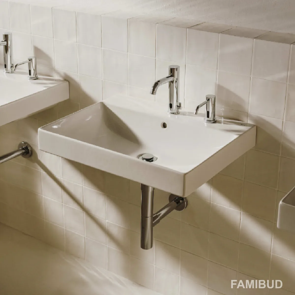 Ona умивальник CPT прямокутний з отвором під змішувач Fineceramic, 60×36×15 см, Roca