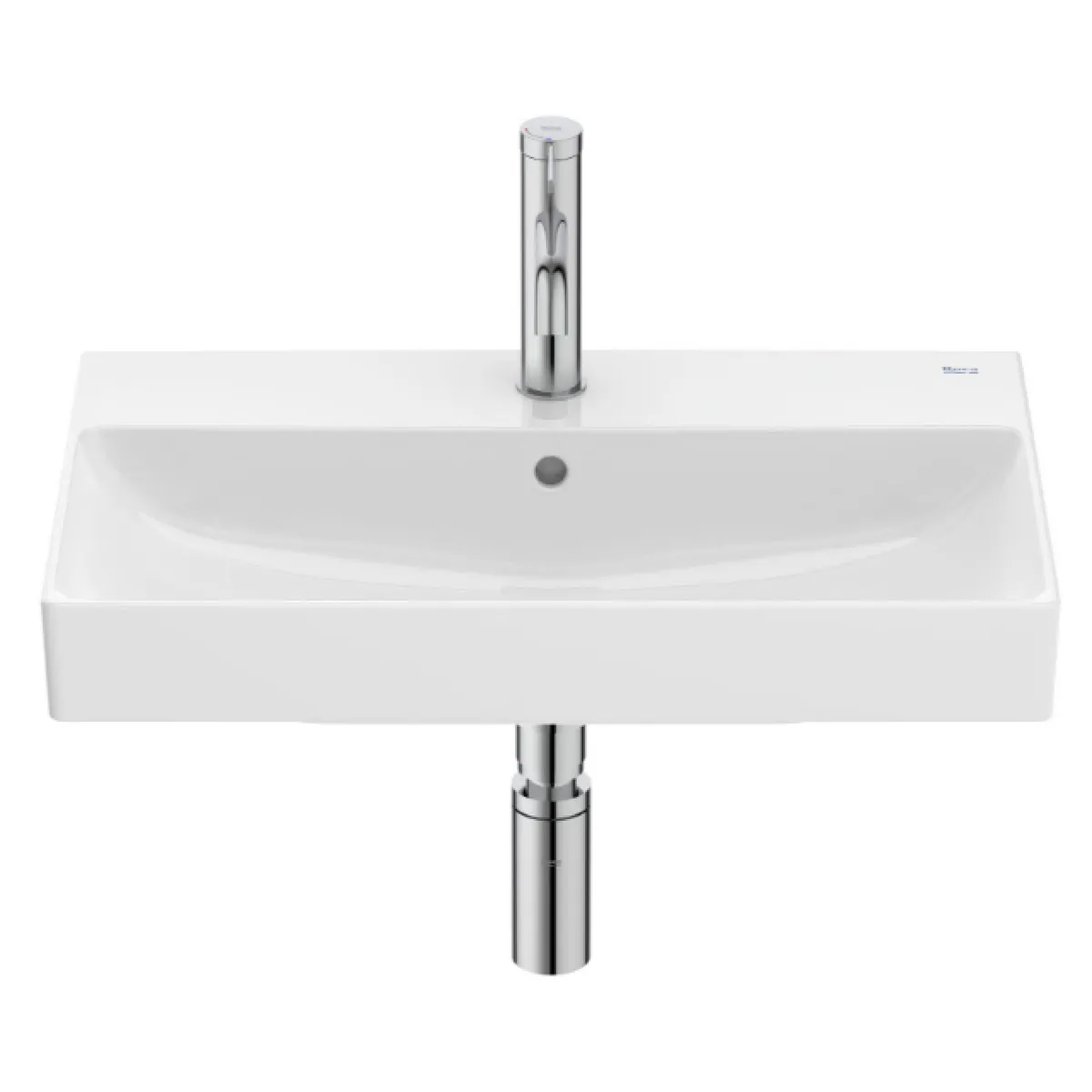 Ona умивальник CPT прямокутний з отвором під змішувач Fineceramic, 60×36×15 см, Roca