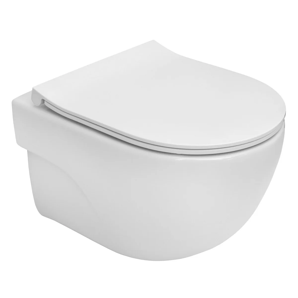 Meridian Rimless унітаз підвісний CPT в комплекті з сидінням Urea/Duroplast Slim slow closing, 48 см, Roca