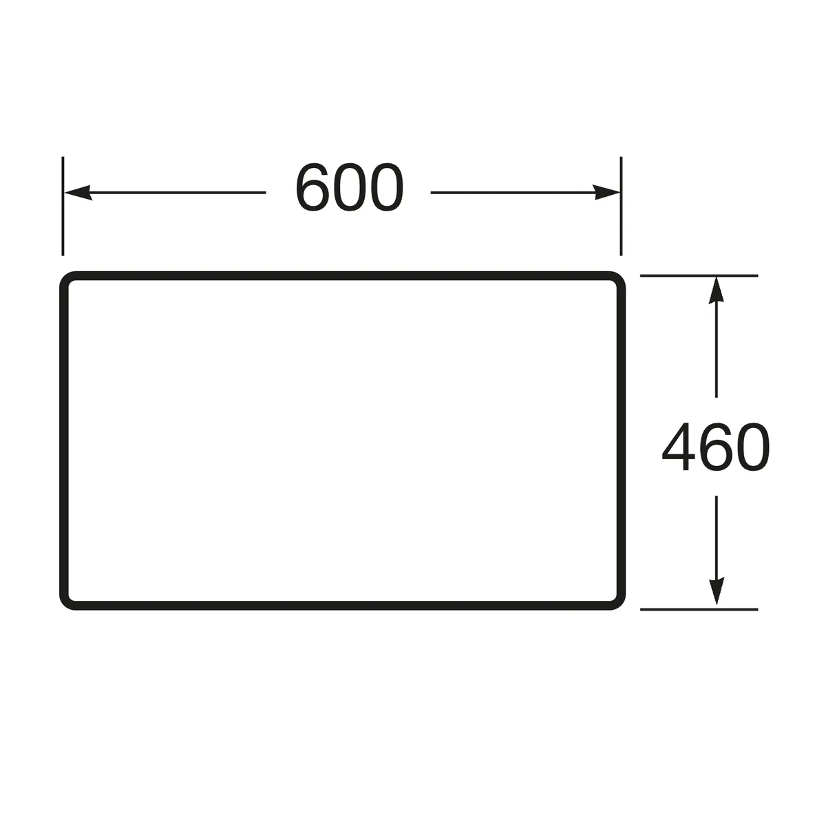 Victoria Basic Modular стілешниця, 59 см, Білий, Roca