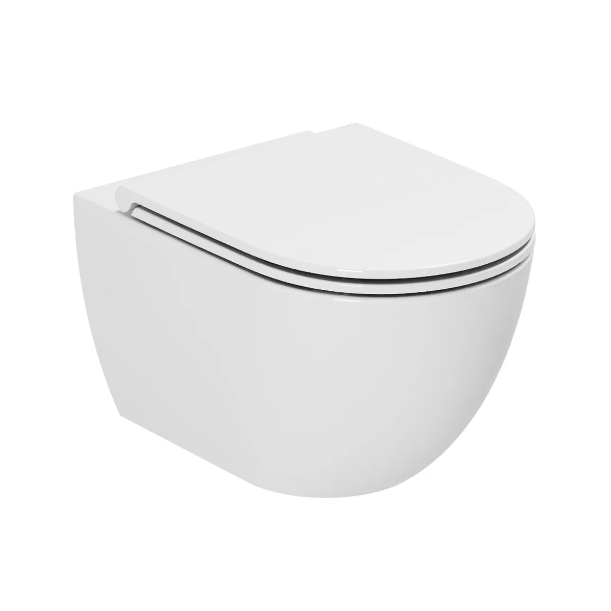 Comoda унітаз підвісний Vortex в комплекті із сидінням Soft-Close, Білий, Azzurra