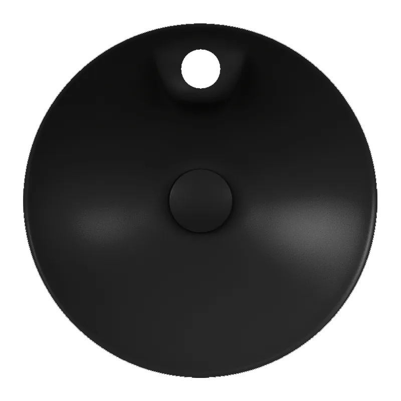 Dama di Venezia умивальник з отвором під змішувач matt black, Ø45 см, DiMARCO
