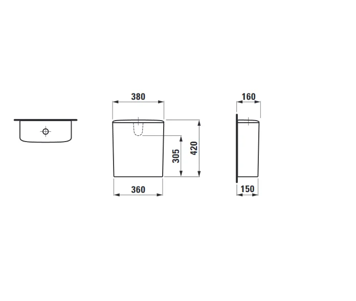 Palace бачок dual-flush, Laufen