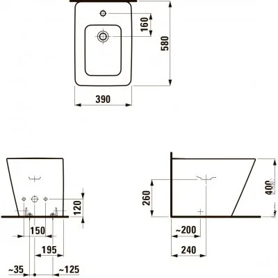 Alessi Dot біде, Laufen