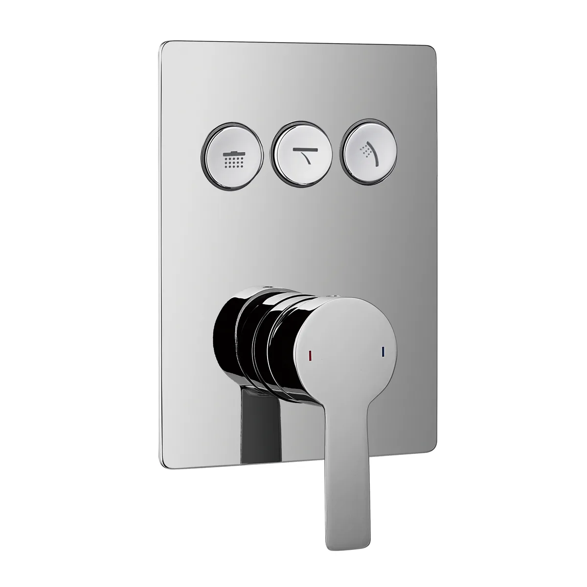 Душова система Smart Click змішувач 3-F Bilovec набір душовий ZMK101901202+f04000901AA+f02900901AP, Хром, Imprese