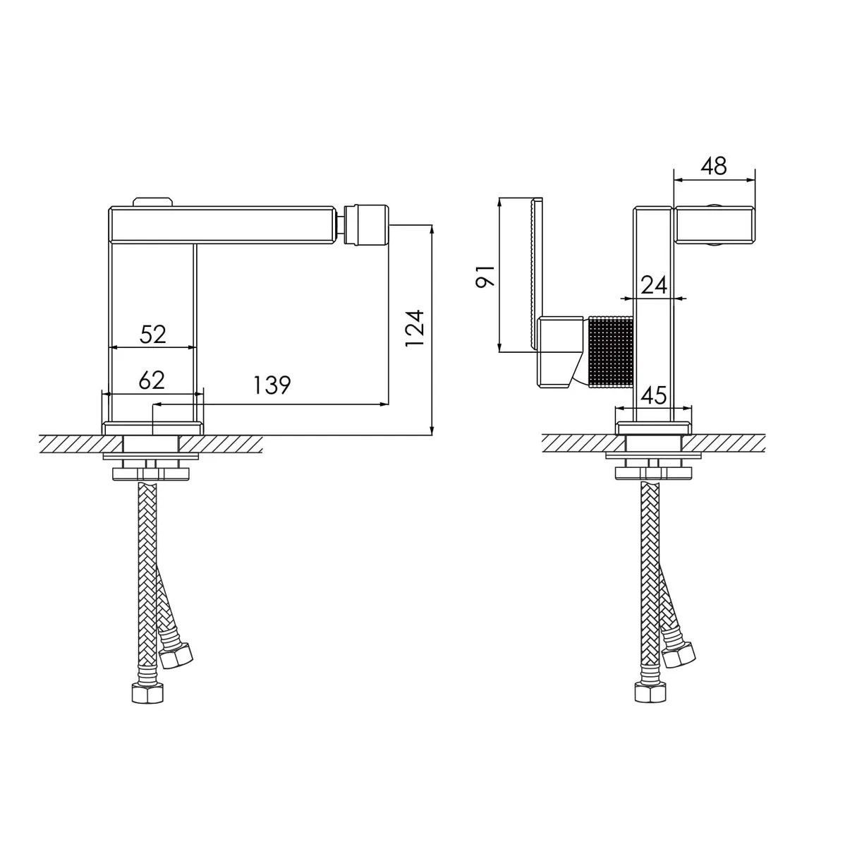 Deira змішувач для біде