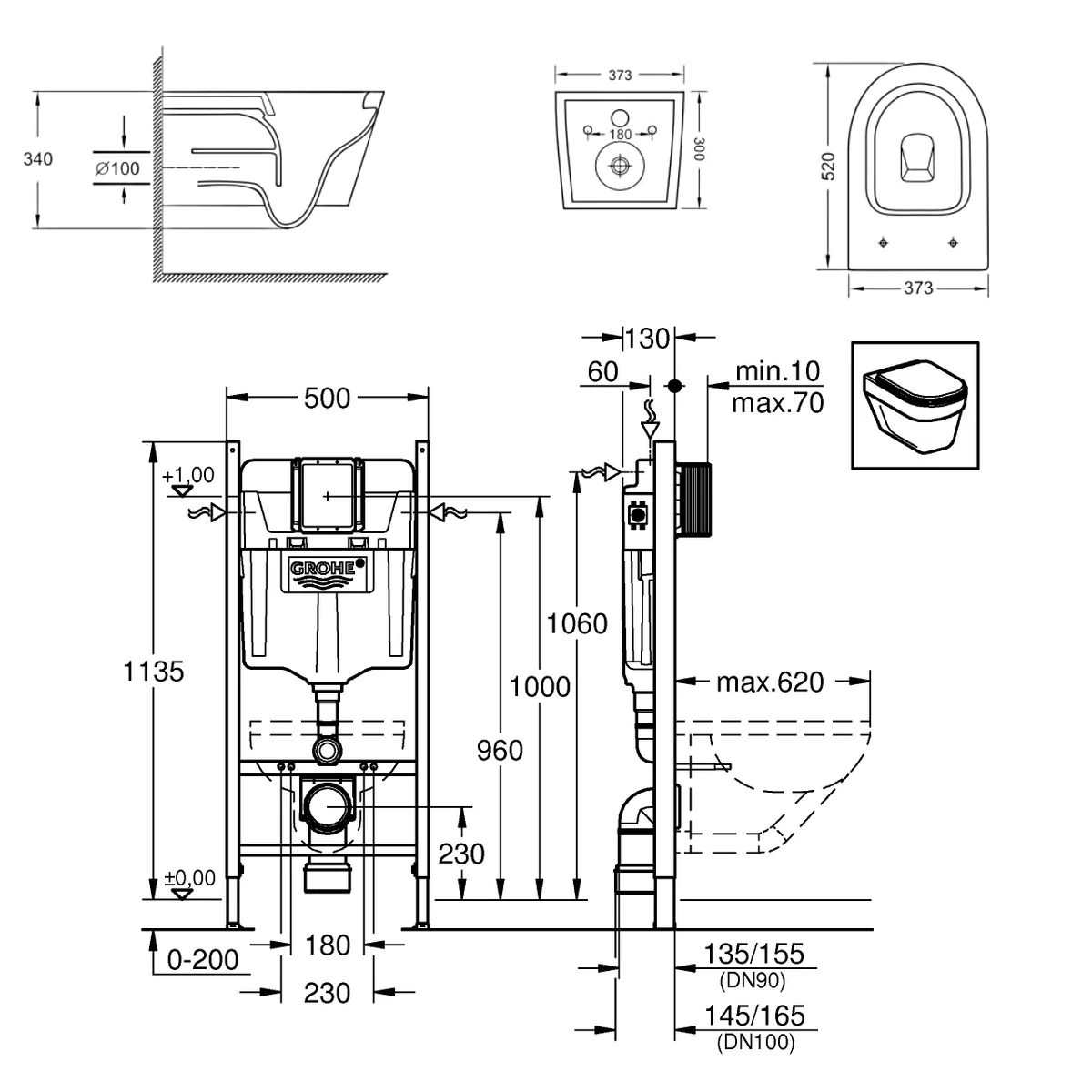 Набір Svetly інсталяційний: унітаз twist сидіння duroplast +388400WG Rapid SL 2в1 інсталяційна система 38840000+3855800M, Imprese