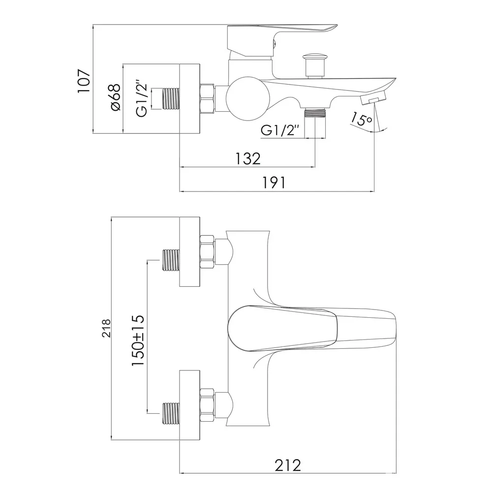 Vaclav змішувач для ванни