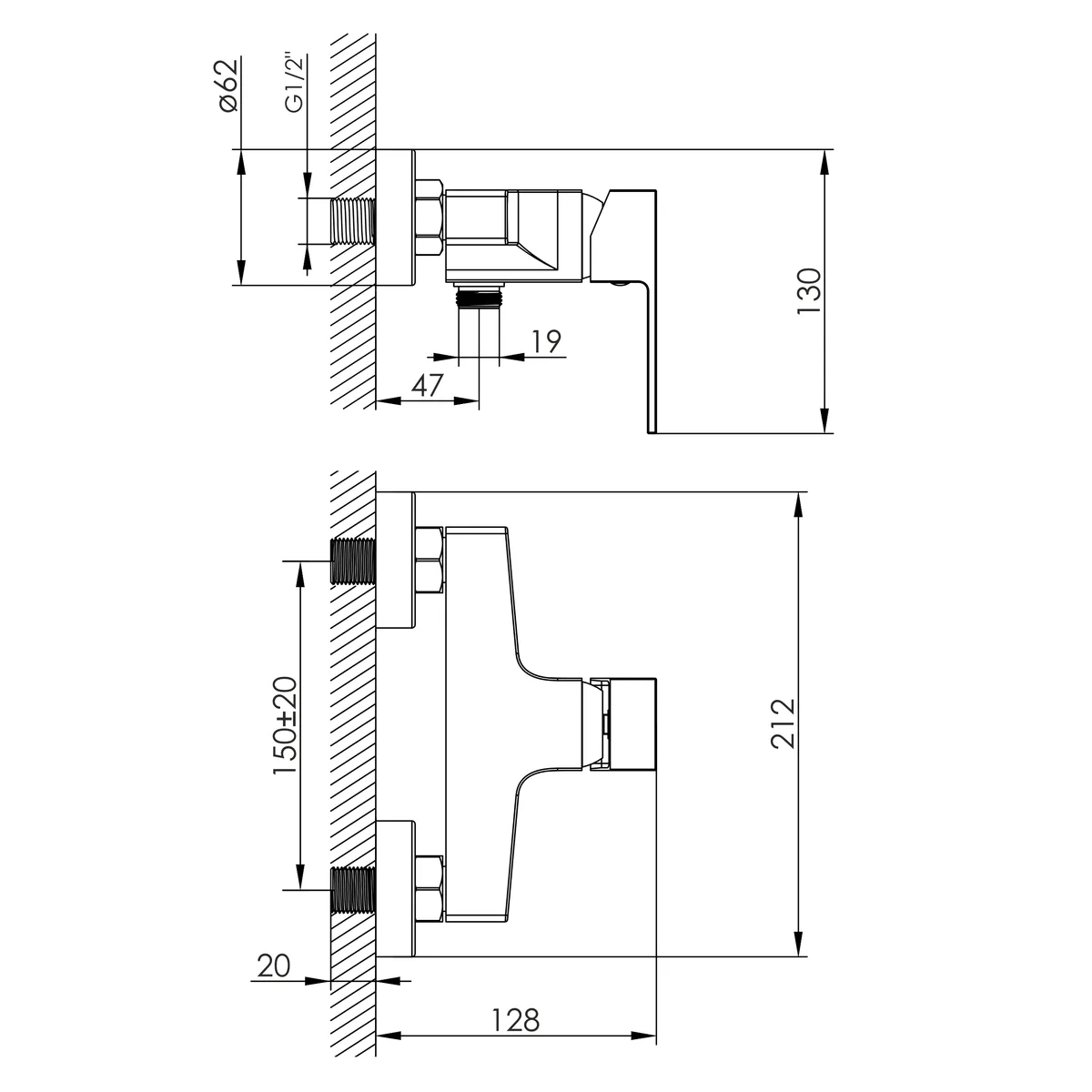 Judit змішувач для душу