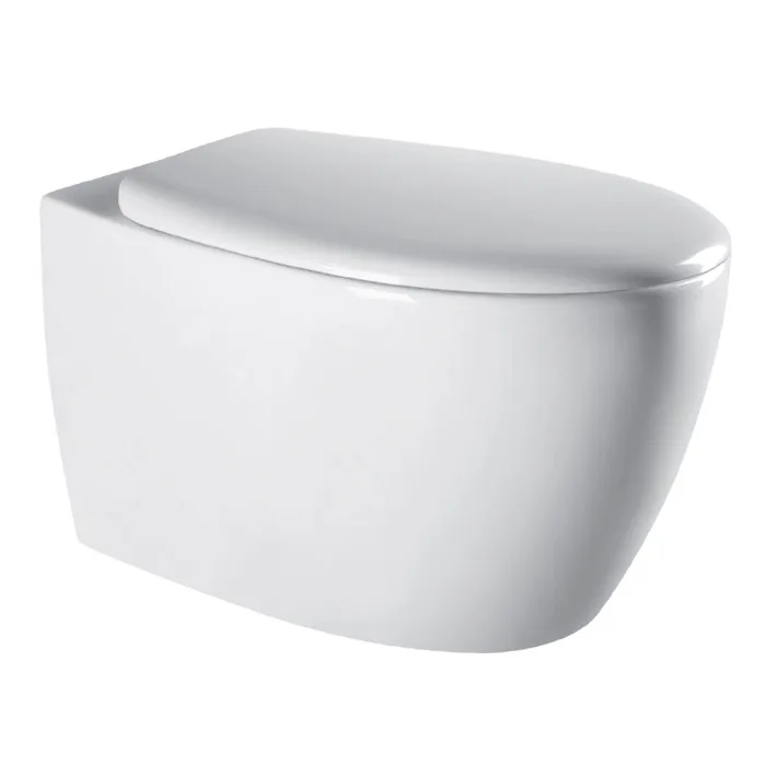 Safir Rimless унітаз підвісний сидіння Duroplast Slim slow-closing, 52×36×35 см, Imprese