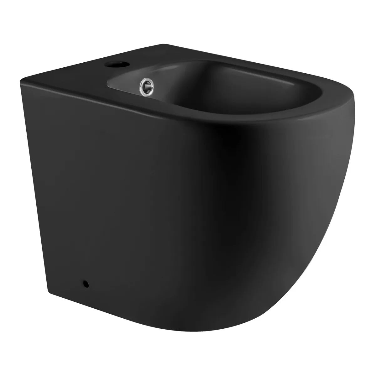 Lesna Black біде підлогове матове, 56,5×36×40,5 см, Чорне, Imprese