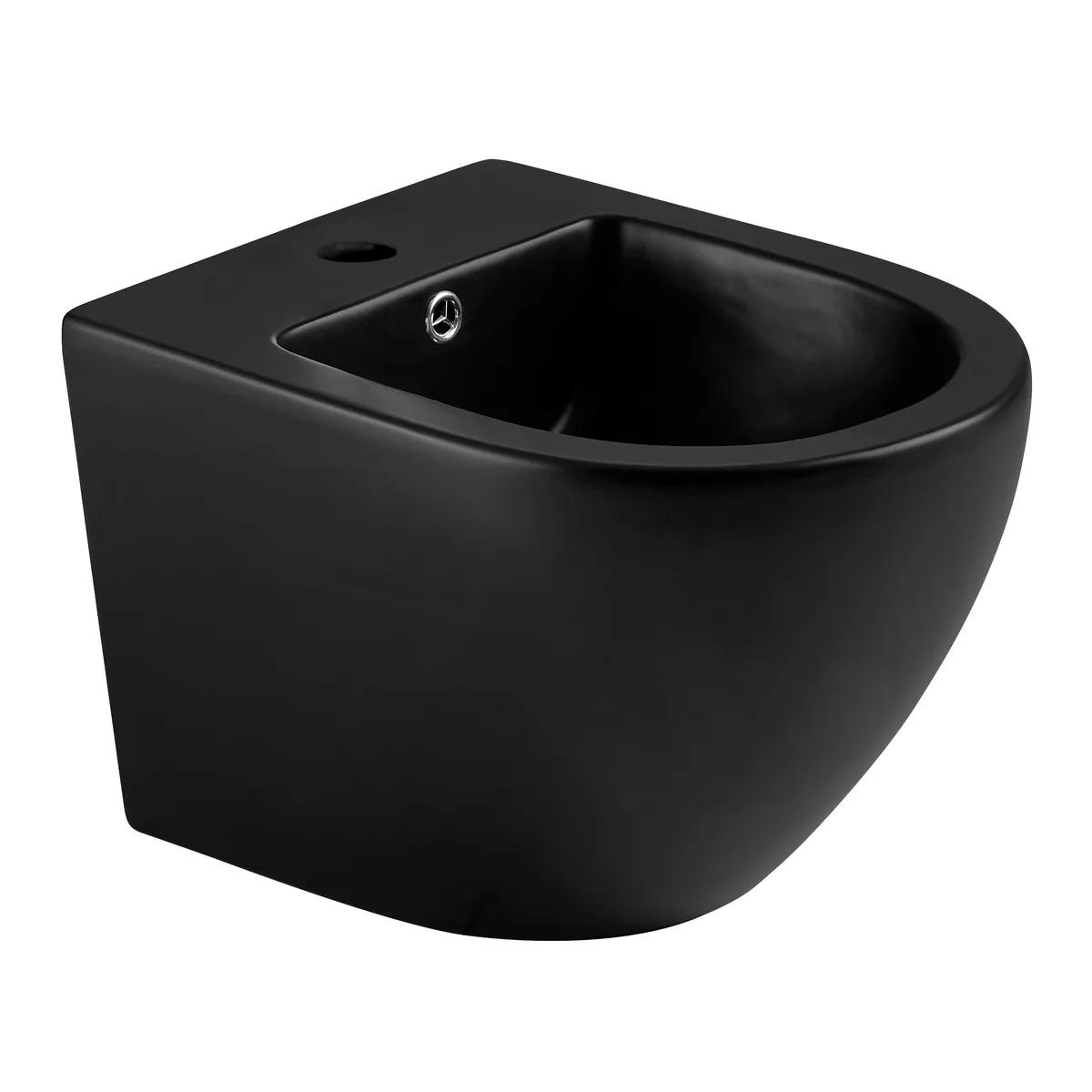 Lesna Black біде підвісне матове, 49,5×37×32,5 см, Чорне, Imprese