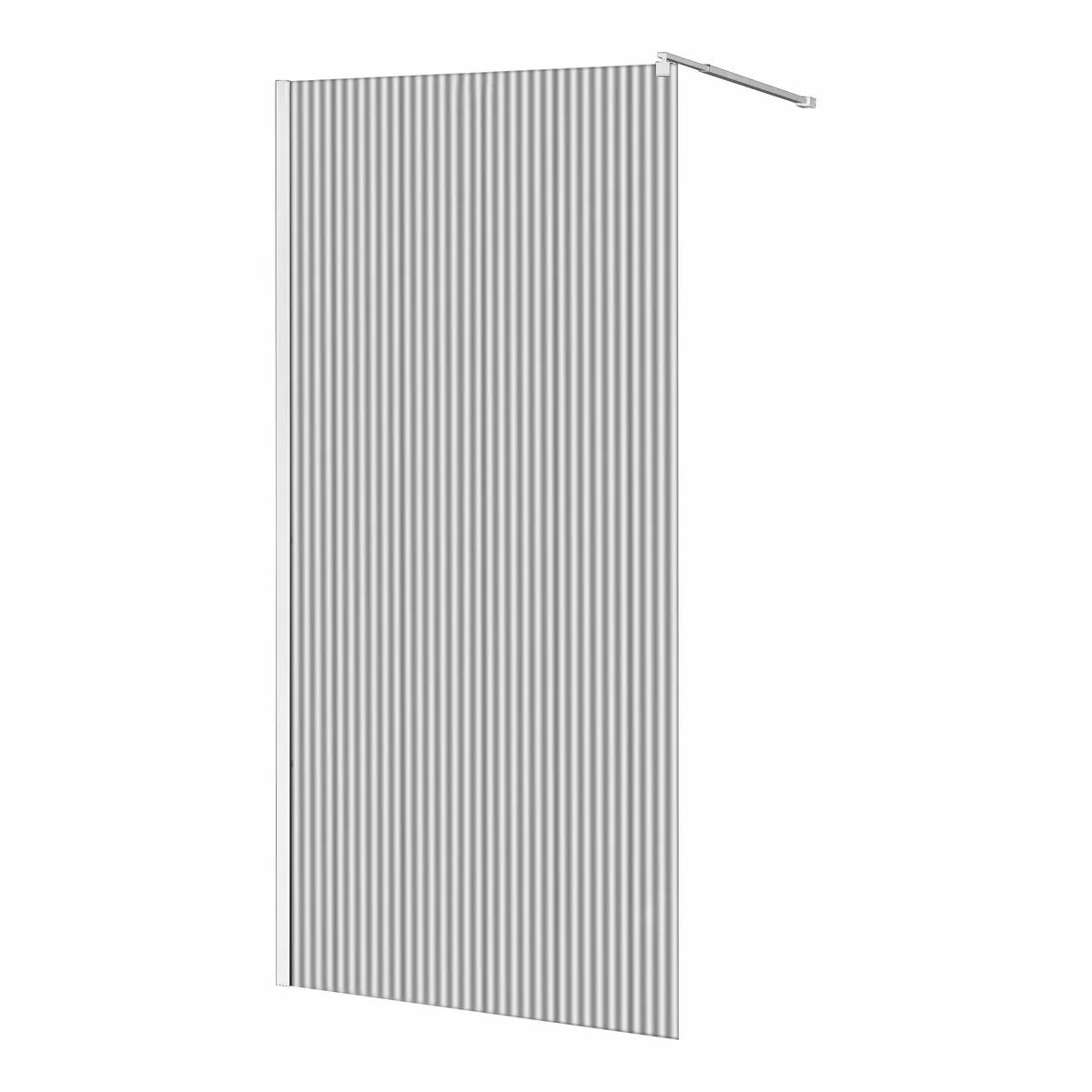 Душова стінка WALK-IN з профілем та тримачем скло mávat, 110×200 см, Хром, Imprese