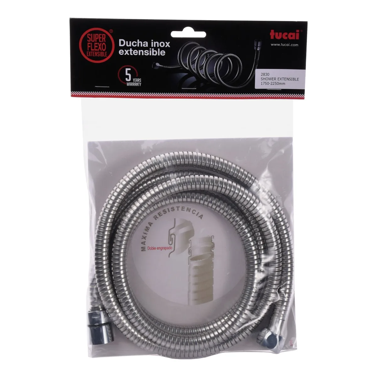 Шланг душовий FlexoInoxExtensible 175-225 см (2830), TUCAI