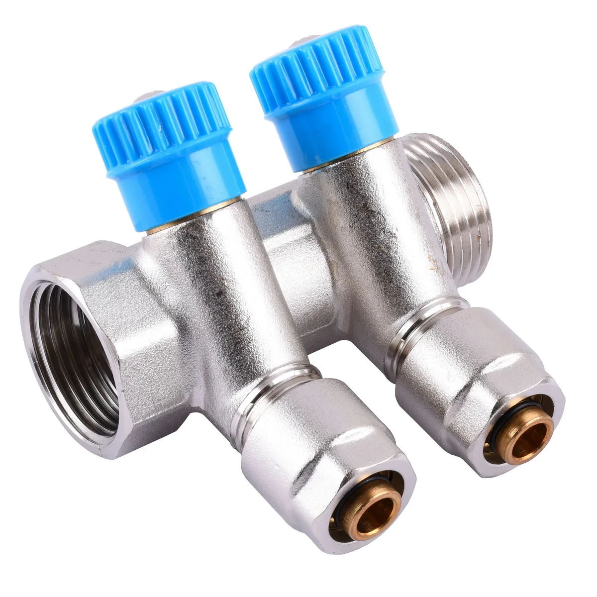Коллектор 1Gx1/2×16 - 2-ой (под 35*) з перекриттям (NM-1016), CRISTAL